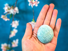 Load image into Gallery viewer, ETHICALLY SOURCED Amazonite palm stone for COURAGE