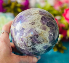 Load image into Gallery viewer, Chevron Amethyst Sphere