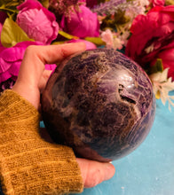 Load image into Gallery viewer, 3 1/2" Chevron Amethyst Sphere