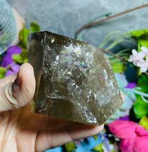 Load image into Gallery viewer, Smokey Quartz Shape with Rainbows
