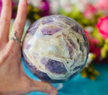 Load image into Gallery viewer, Chevron Amethyst Sphere