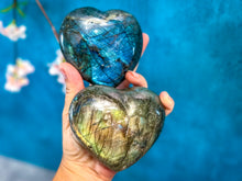 Load image into Gallery viewer, Gorgeous Labradorite Hearts - Valentines Gifts - Ethically Sourced Crystals