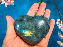 Load image into Gallery viewer, Gorgeous Labradorite Hearts - Valentines Gifts - Ethically Sourced Crystals