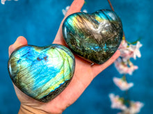 Load image into Gallery viewer, Gorgeous Labradorite Hearts - Valentines Gifts - Ethically Sourced Crystals