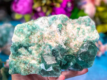 Load image into Gallery viewer, Large Raw Green cubic Fluorite Mineral Specimen, 1 kilo+, Ethically Sourced Crystals
