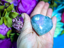 Load image into Gallery viewer, Purple Labradorite Crystal Heart for Valentines Day