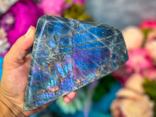 Load image into Gallery viewer, Large Purple Labradorite crystal Freeform, Rainbow Labradorite, White Labradorite