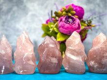 Load image into Gallery viewer, Ethically Sourced Rose Quartz Crystal Flame, 200-999 grams