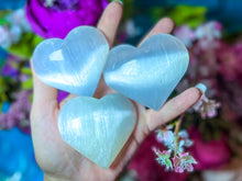 Load image into Gallery viewer, 2 1/2&quot; Sweet Satin Spar Hearts
