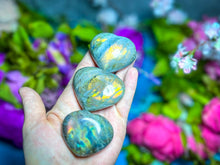 Load image into Gallery viewer, SUNSET Labradorite Crystal Hearts