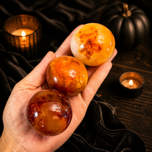 Load image into Gallery viewer, BEAUTIFUL Carnelian Crystal Balls, Ethically Sourced

