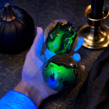 Load image into Gallery viewer, Volcano Agate Crystal Spheres, UV Fluorescent Crystal Balls
