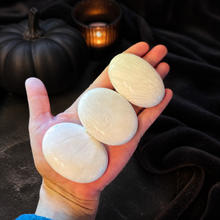 Load image into Gallery viewer, Scolecite Palmstones, Polished Scolecite
