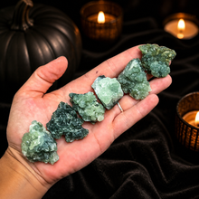 Load image into Gallery viewer, Raw Dark Green Prehnite Specimens
