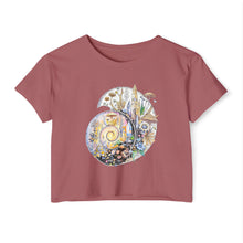 Load image into Gallery viewer, Ammonite Festival Crop Top — Spiral of Becoming
