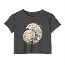 Load image into Gallery viewer, Ammonite Festival Crop Top — Spiral of Becoming
