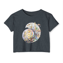 Load image into Gallery viewer, Ammonite Festival Crop Top — Spiral of Becoming
