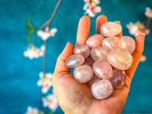 Load image into Gallery viewer, Bulk Tumbled AURA Rose quartz, 250 g bag 16-20 pcs
