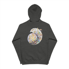 Load image into Gallery viewer, Ammonitae Unisex Zip-Up Hoodie — Keeper of the Spiral - Ammonite Fossil
