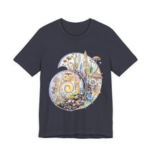 Load image into Gallery viewer, Ammonite Fossil Tee — Mythos &amp; Alchemi - Unisex Jersey Short Sleeve T-shirt
