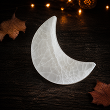 Load image into Gallery viewer, 4" Selenite Crescent MOON
