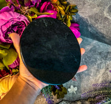 Load image into Gallery viewer, 5 3/4 Inch Black Obsidian Mirror, Crystal Scrying
