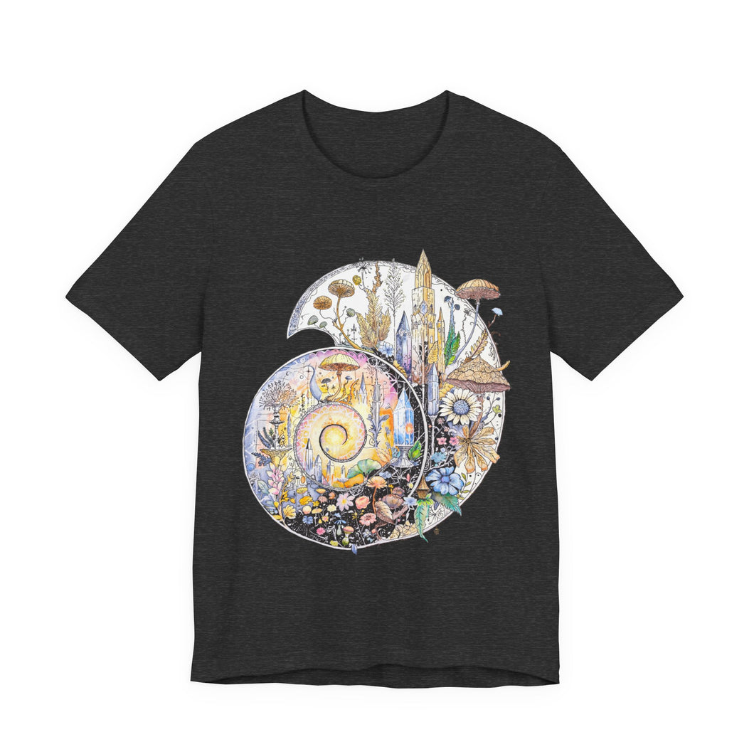 Ammonite Fossil Tee — Mythos & Alchemi - Unisex Jersey Short Sleeve T-shirt