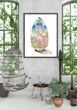 Load image into Gallery viewer, Amarea - Keeper of Quartz Dreams Art Print – Fantasy Crystal Art with Poetry
