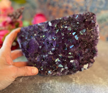 Load image into Gallery viewer, Dark Purple Amethyst Cluster, Large
