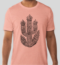 Load image into Gallery viewer, crystal cactus graphic t-shirt, Tucson gem show shirt

