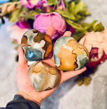 Load image into Gallery viewer, Polychrome Jasper Crystal Hearts, Ethically Sourced Valentines Day Gifts
