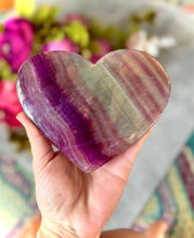 Load image into Gallery viewer, Huge CANDY Fluorite Hearts, Ethically sourced Crystal Hearts

