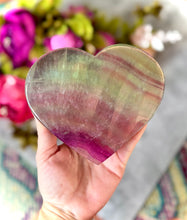 Load image into Gallery viewer, Huge CANDY Fluorite Hearts, Ethically sourced Crystal Hearts
