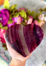 Load image into Gallery viewer, Huge CANDY Fluorite Hearts, Ethically sourced Crystal Hearts
