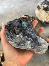 Load image into Gallery viewer, Huge Black Rose Fluorite Specimens, Rare Fluorite, Fluoresce Red or Pink
