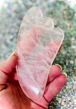 Load image into Gallery viewer, Rose Quartz Gua Sha Tool
