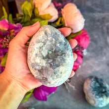 Load image into Gallery viewer, Ethically Sourced Large CELESTITE Eggs 400 grams+
