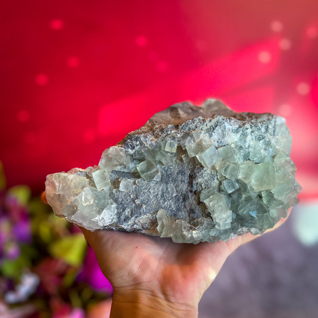 Light Green Cubic Fluorite from Hunan China