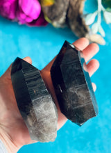 Load image into Gallery viewer, Smoky Lumurian Quartz Points, Lemurian Seed Quartz

