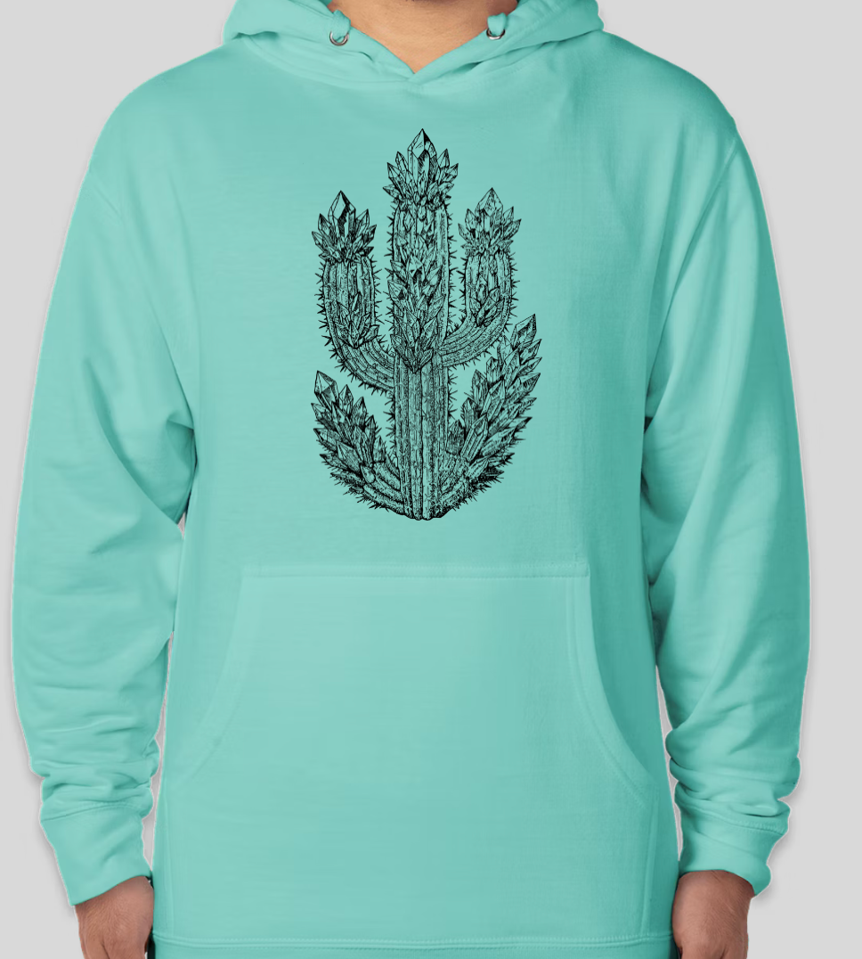 ✨PREORDER✨ Crystal Cactus Graphic Hoodie – Multiple Color Options