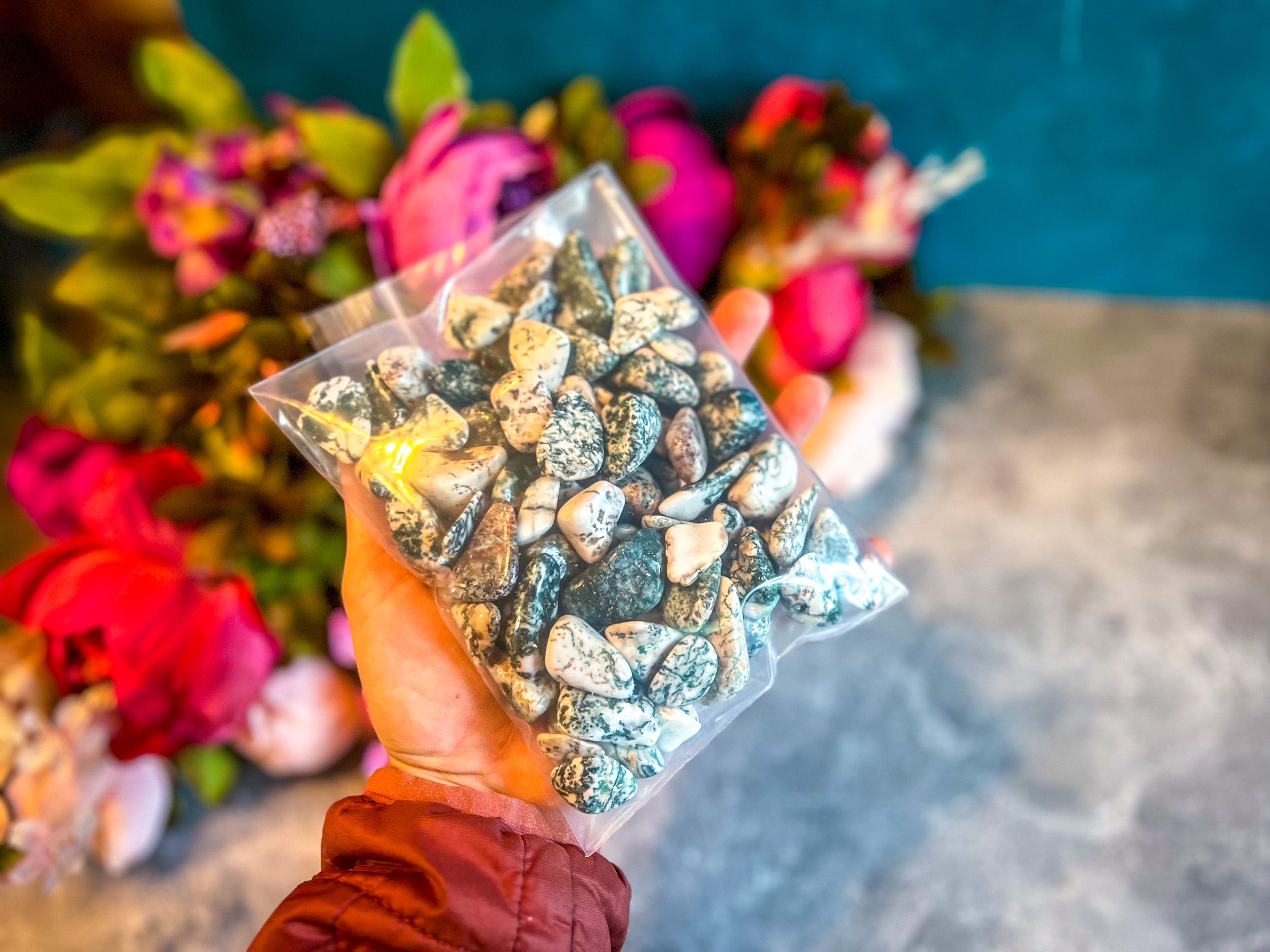 Tumbled Tree Agate, 1 Lb Bulk Stones – Mandala Gems