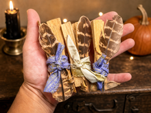 Load image into Gallery viewer, Sustainable Palo Santo Smudge Stick Gift Set, Metaphysical Stocking Stuffers
