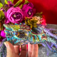 Load image into Gallery viewer, Crystal Dragon Head, Aura Sphalerite, Year of the Dragon
