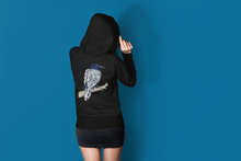 Load image into Gallery viewer, Crystal Raven Hoodie — Whisperwing Back Print
