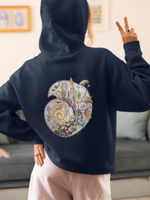 Load image into Gallery viewer, Ammonitae Unisex Zip-Up Hoodie — Keeper of the Spiral - Ammonite Fossil
