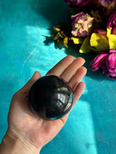 Load image into Gallery viewer, Black Tourmaline Crystal Spheres, Ethically Sourced Crystals, Protection Stone
