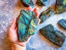 Load image into Gallery viewer, Bulk Labradorite Slabs, Ethically Sourced Labradorite Crystals and Stones

