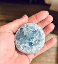 Load image into Gallery viewer, Ethically Sourced CELESTITE Crystal Spheres
