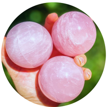 Load image into Gallery viewer, Ethically Sourced Rose Quartz Crystal Ball or Crystal Sphere
