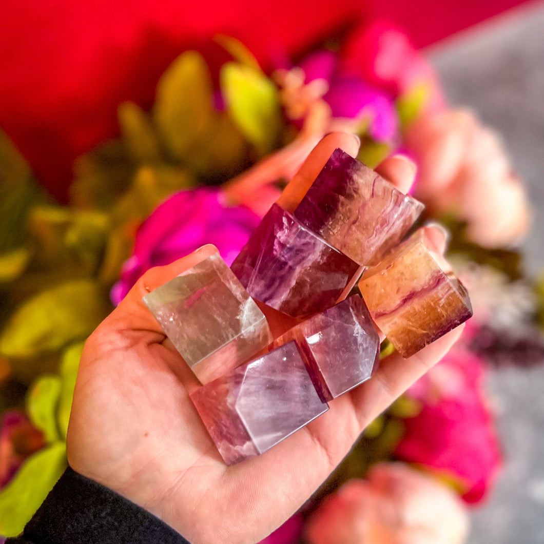 CANDY Fluorite Cubes, Ethically sourced Crystals and Stones
